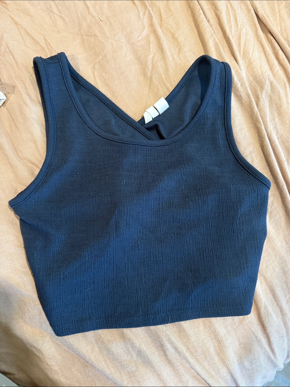 Roxy Navy Blue Ribbed Tank Top